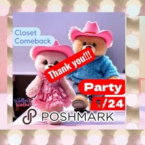 Thank You!!!-Co-Hosting 1/24 Posh Party 9pm Central Closet Comeback Party!